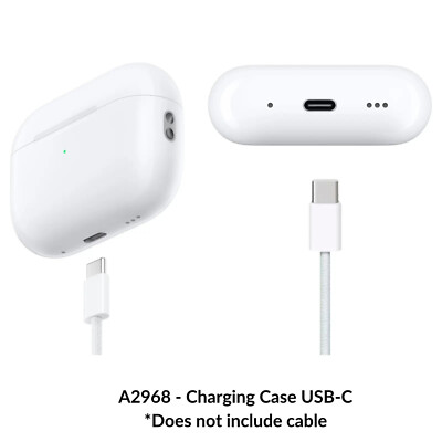 Apple AirPods Pro 2nd Gen. Replacement: USB-C Charging Case A2968