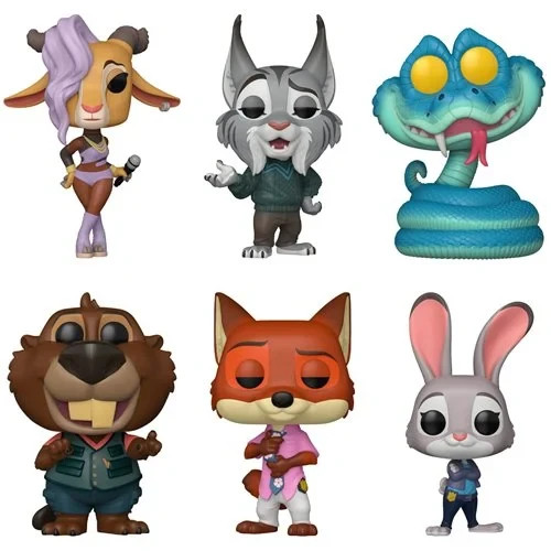 Funko POP! Disney Zootopia 2 - Set of 6 Figures + Protectors | eBay