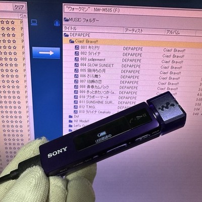 SONY NW-M505 Walkman Digital Music Player Purple 16GB Tested