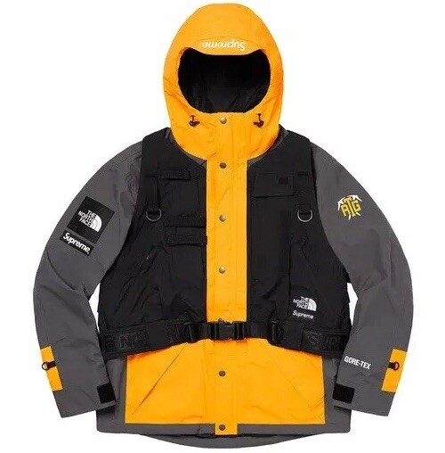 Supreme x The North Face Jacket and VEST Mens XL Yellow RTG Gore