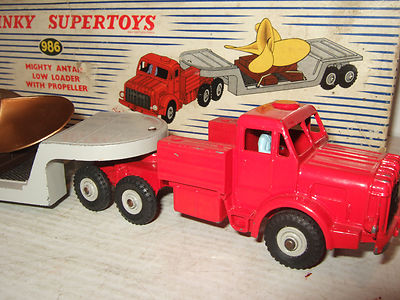 Rare Dinky Supertoys 986 Mighty Antar Low Loader + Propeller Load