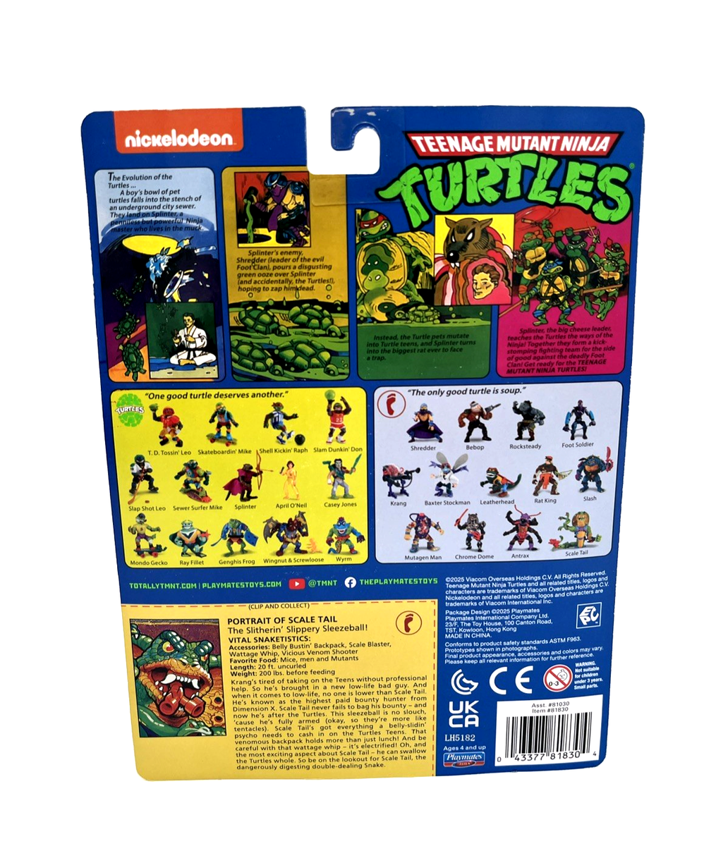 Teenage Mutant Ninja Turtles Classic Scale Tail TMNT Retro Snake