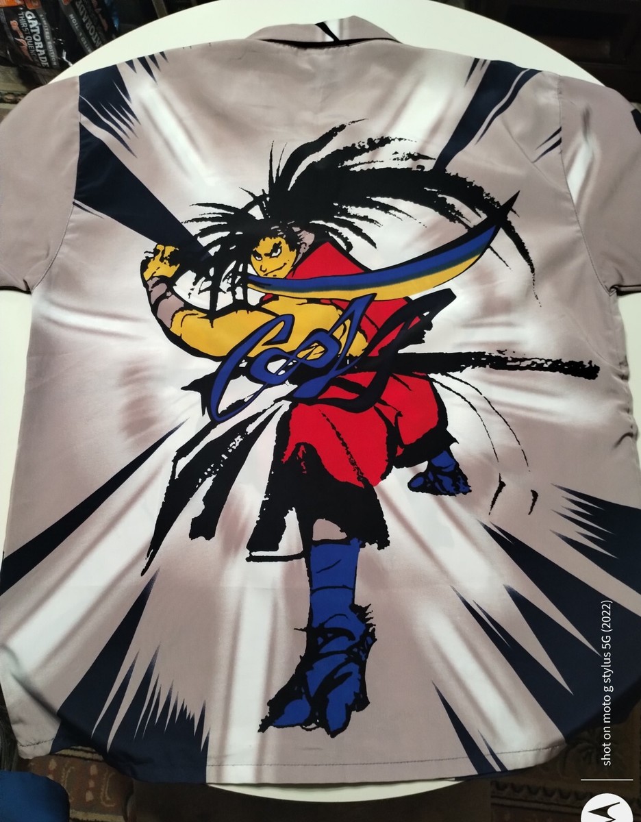 VTG 90s Anime Samurai Cool J Button Up T-Shirt XL Rare | eBay