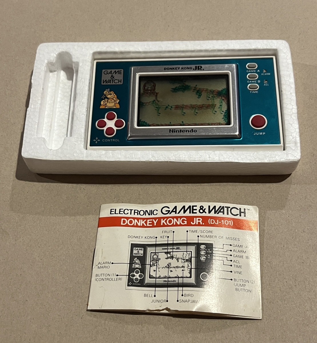 Nintendo Donkey Kong Jr. Wide Screen Pocketsize Game & Watch | eBay