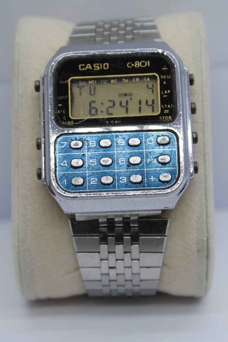 CASIO C-801 QUARTZ MODULE 134 CA-901 VINTAGE DIGITAL CALCULATOR