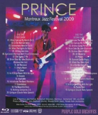 PRINCE / MONTREUX JAZZ FESTIVAL 2009 (2Blu-ray) | eBay