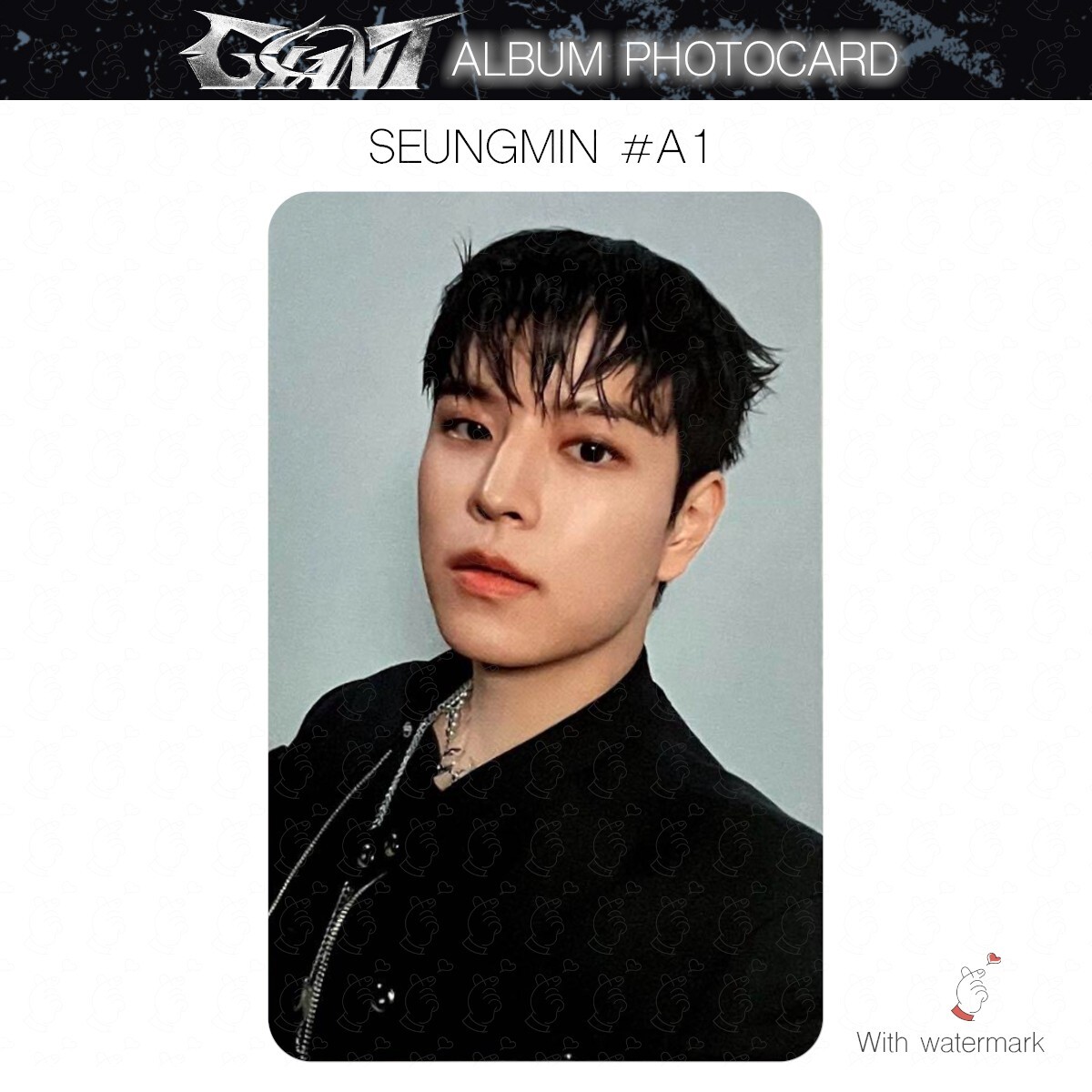 SEUNGMIN STRAY KIDS GIANT JAPAN ALBUM PHOTOCARD POB LUCKY DRAW