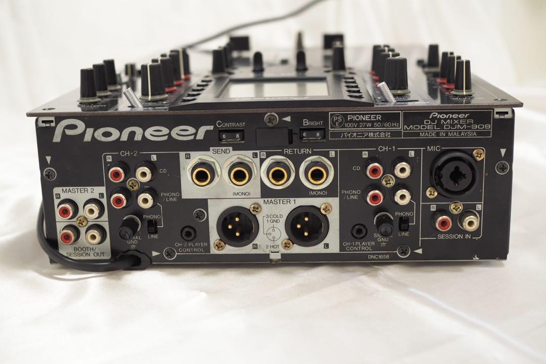 送料込 pioneer djm 909 2ch最高峰djミキサー ジャンク扱い 送料込
