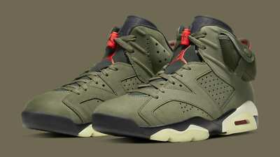 Men's Nike Air Jordan 6 Retro x Travis Scott CN1084-200 Olive
