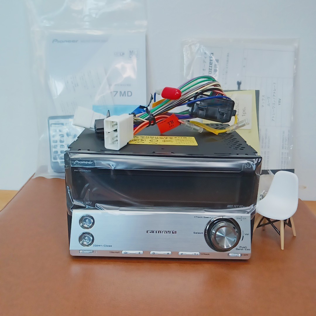 Pioneer Carrozzeria FH-P077MD 2DIN Car Audio CD MD Unused Tested