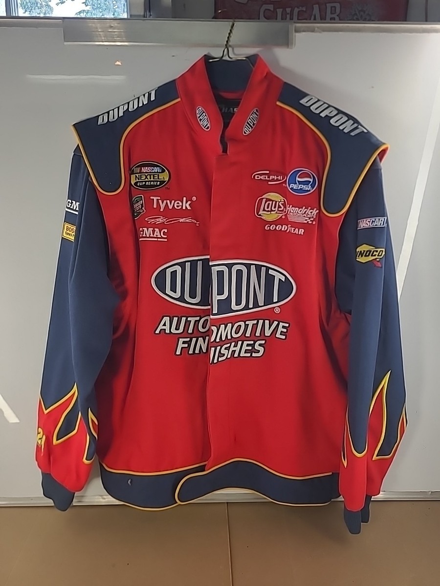 NASCAR Racing Jacket Jeff Gordon 24 Drivers Line DuPont Chase