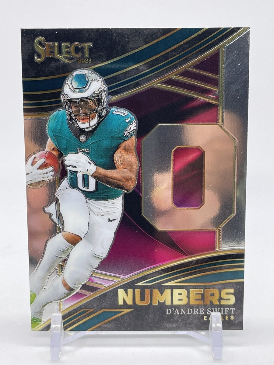 D'Andre Swift 2023 Panini Select Numbers V38 #NMB-DSW Philadelphia