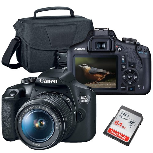 Canon EOS Kiss X10 DSLR Camera + EF 28-80mm Lens, 24.1MP, Wi-Fi