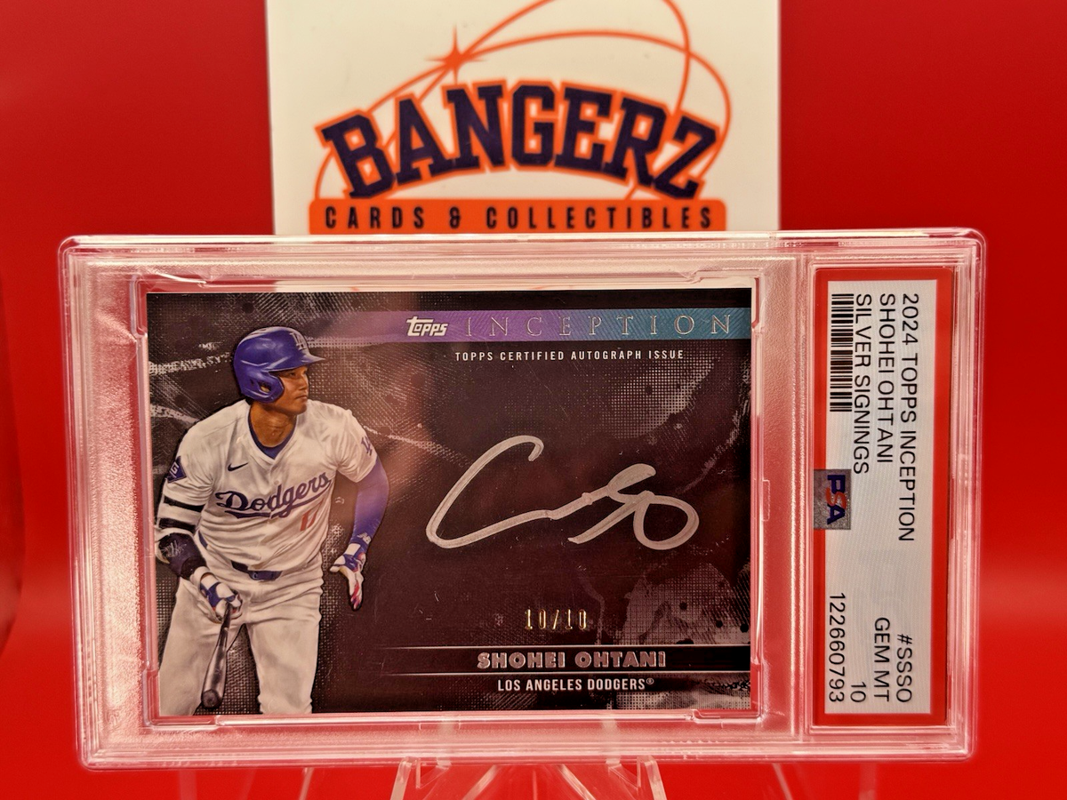 2024 Topps Inception SHOHEI OHTANI Silver Signings #10/10 PSA 10