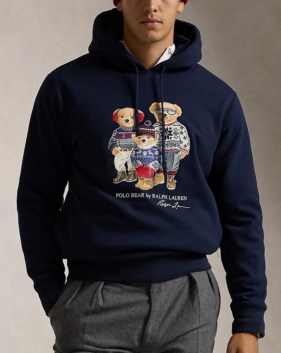 Polo Ralph Lauren Unisex Polo Bears Fleece Hoodie Size XXL | eBay