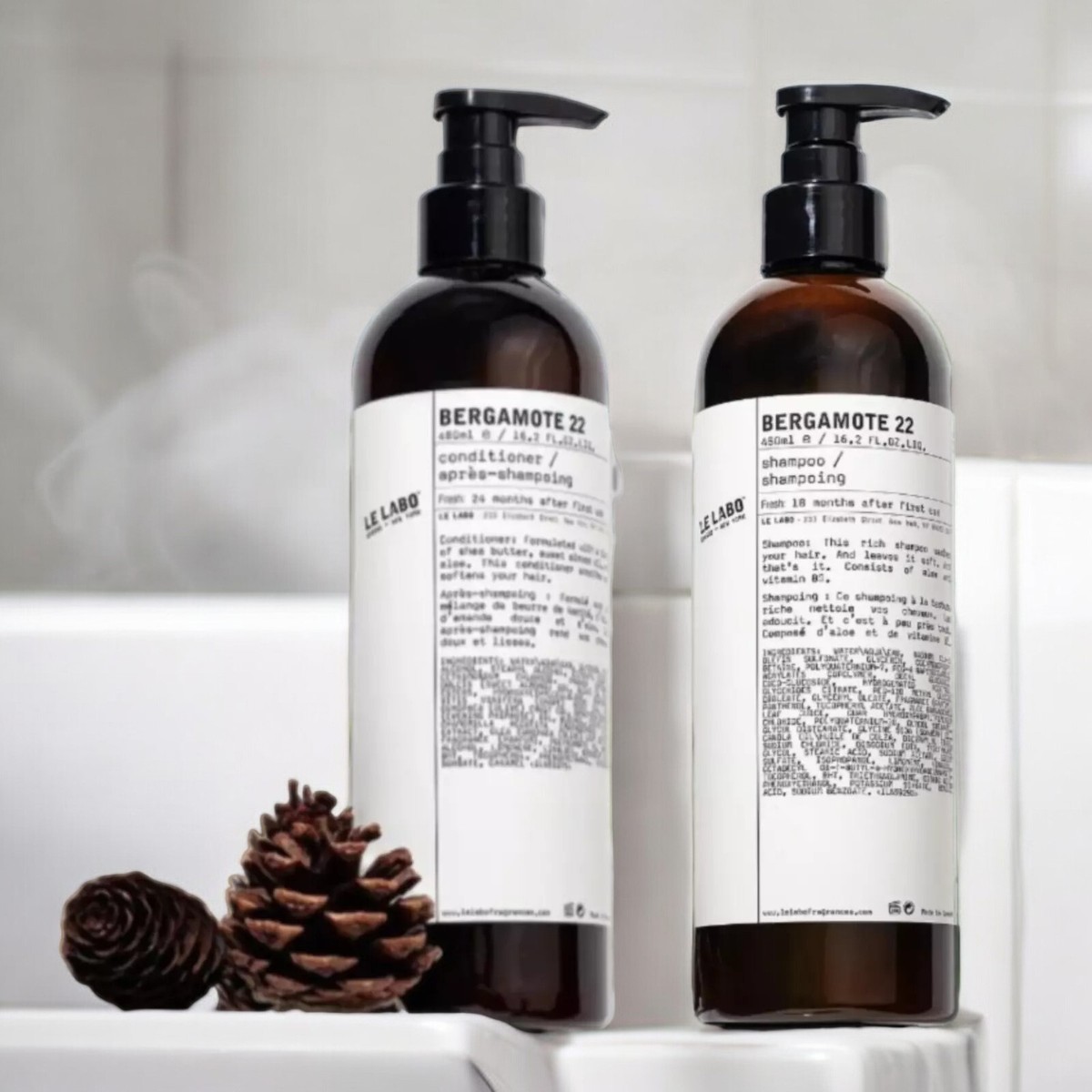 Le Labo Bergamote 22 Shampoo & Conditioner Jumbo Size 16.2fl