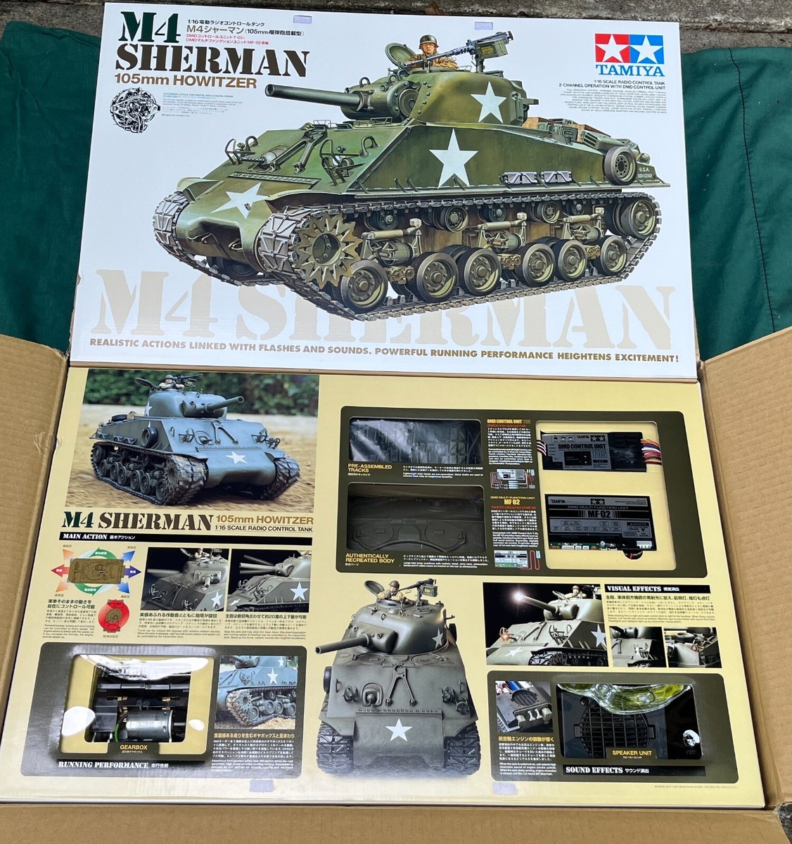 Tamiya RC M4 Sherman 105mm Howitzer Full Option Kit 1:16 TANK KIT