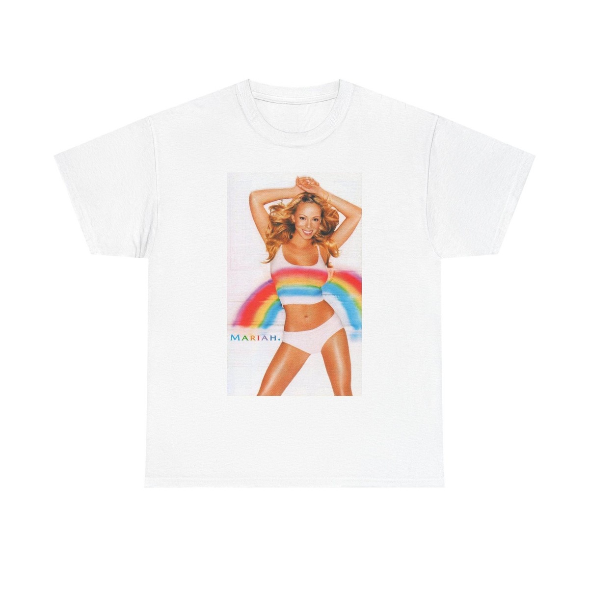 Mariah Carey T-shirt vintage Adam Sandler retro rainbow Unisex