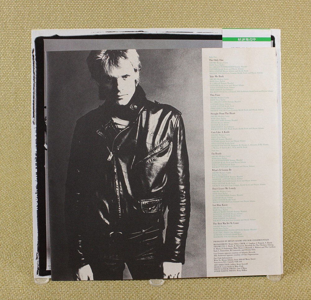 Bryan Adams - Cuts Like A Knife Vinyl LP (Japan 1983) AMP-28069 VG