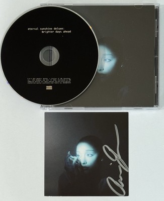 Ariana Grande SIGNED Eternal Sunshine Deluxe CD & SILVER AUTOGRAPH
