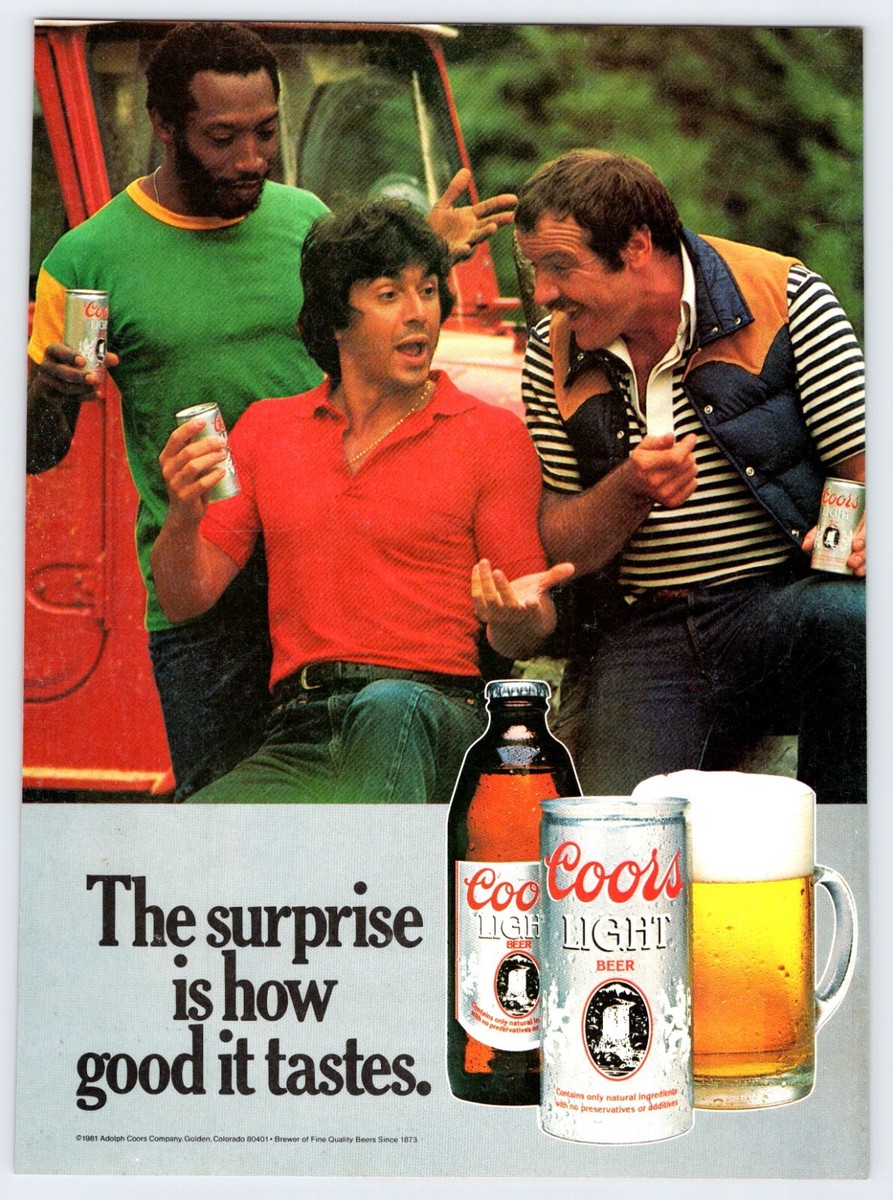 1981 MEN FRIENDS COORS LIGHT BEER Vintage 8