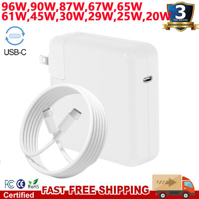USB C Power Adapter Charger For MacBook Pro 13
