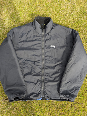 Stussy Cosmos Reversible Sherpa Fleece Jacket Size Large | FULLY