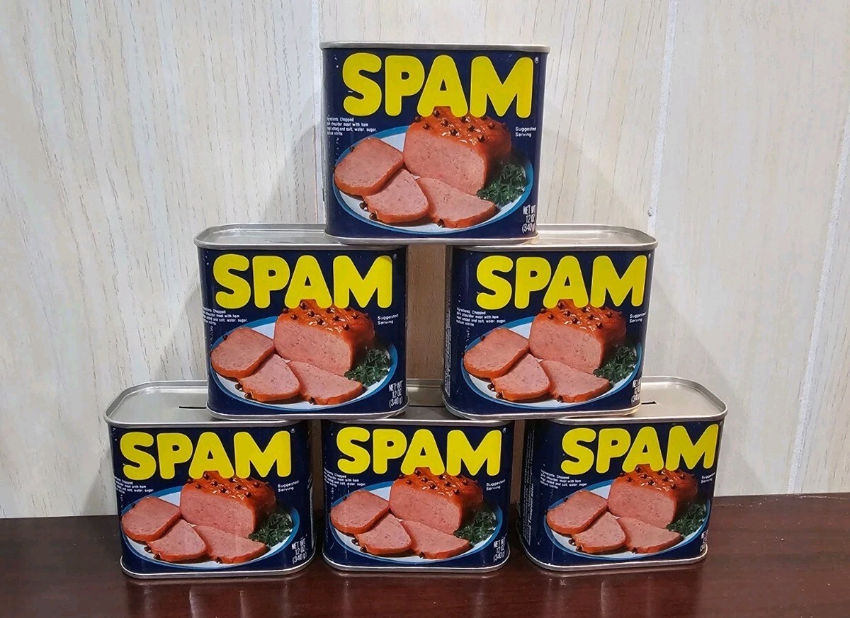 Hormel SPAM Tin Can Coin Bank Original Advertising Collectible