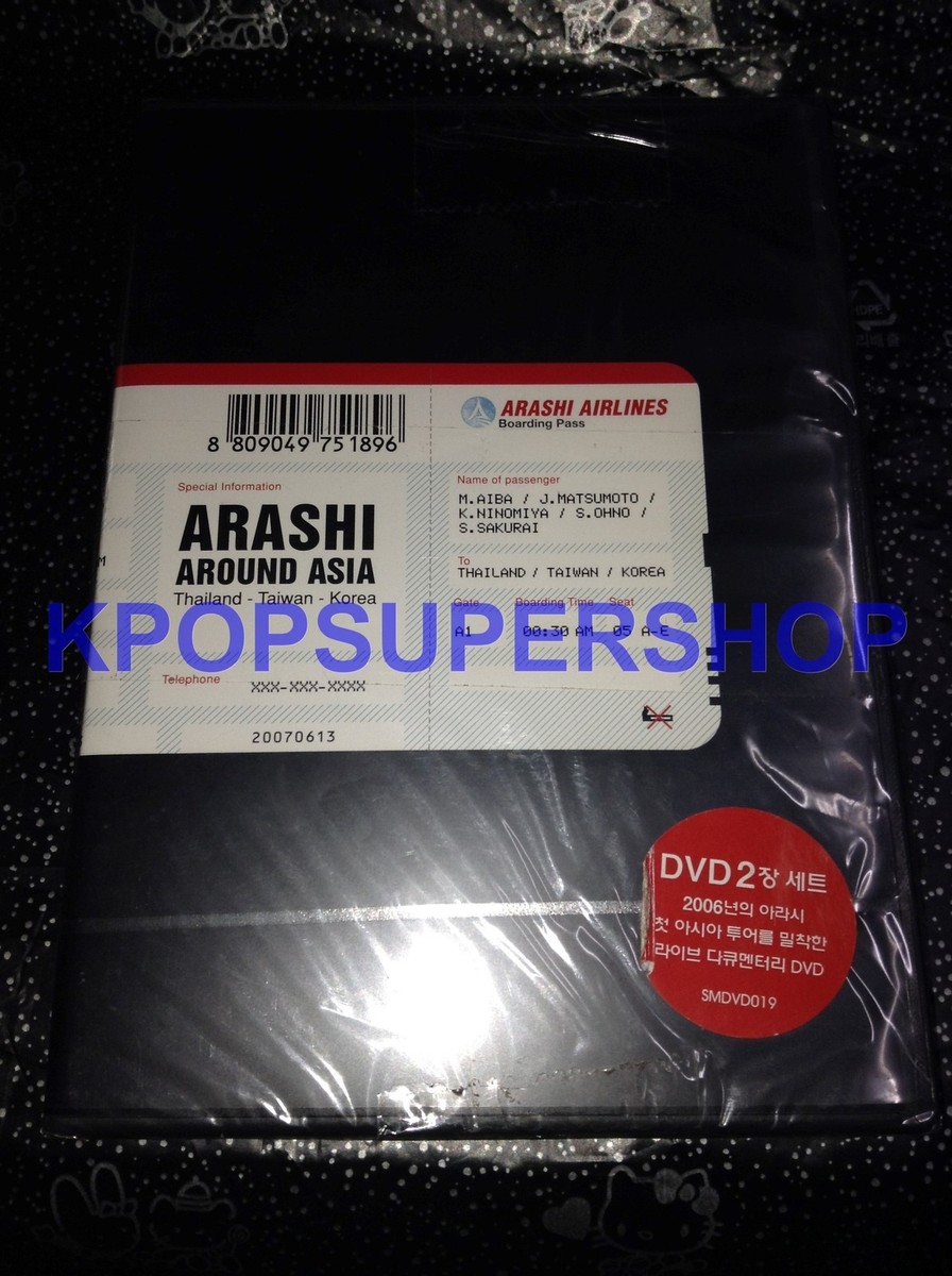 Arashi Around Asia Thailand - Taiwan - Korea 2 DVD Korea Version