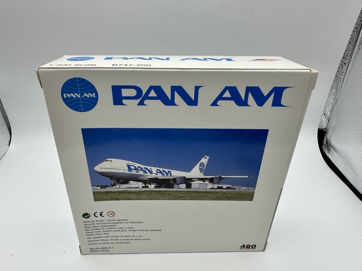 PAN AM 1:400 SCALE B747-200 AIRPLANE NEW IN THE BOX 