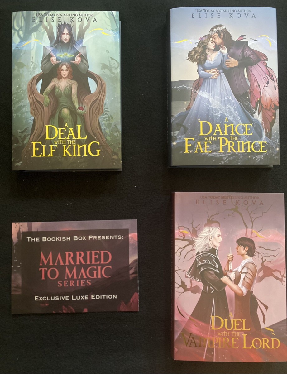 Bookish Box ALL SIGNED Married to Magic Book Set by Elise Kova | eBay