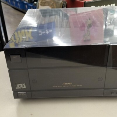 Rare AUREX XR-Z90 Vertical Loading CD Player Black USED Working