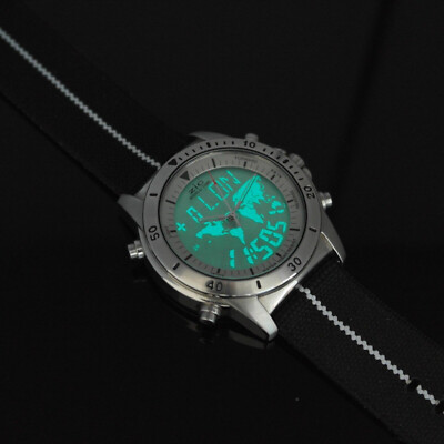 VINTAGE SEIKO ALBA ZiC DIGI-ANA WORLD-TIME NX04-0A20 MEN'S WATCH