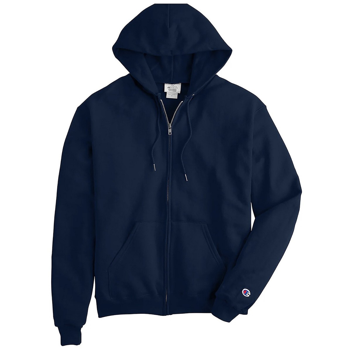 Champion Powerblend Double Dry Action Fleece Full Zip Hoodie Navy