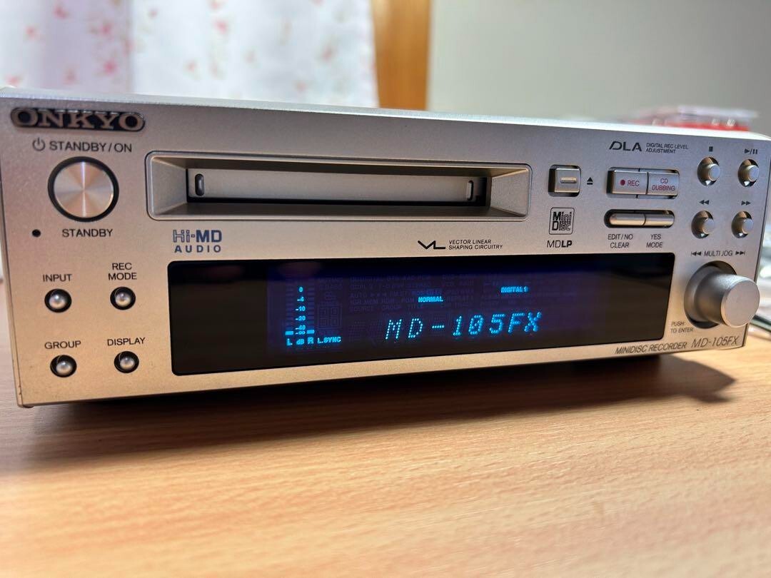 Junk ONKYO Hi-MD Mini Disc Recorder MD-105FX AC100V Japan for sale