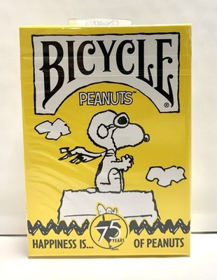 Bicycle Peanuts 75th Anniversary Snoopy Playing Cards / Trump
