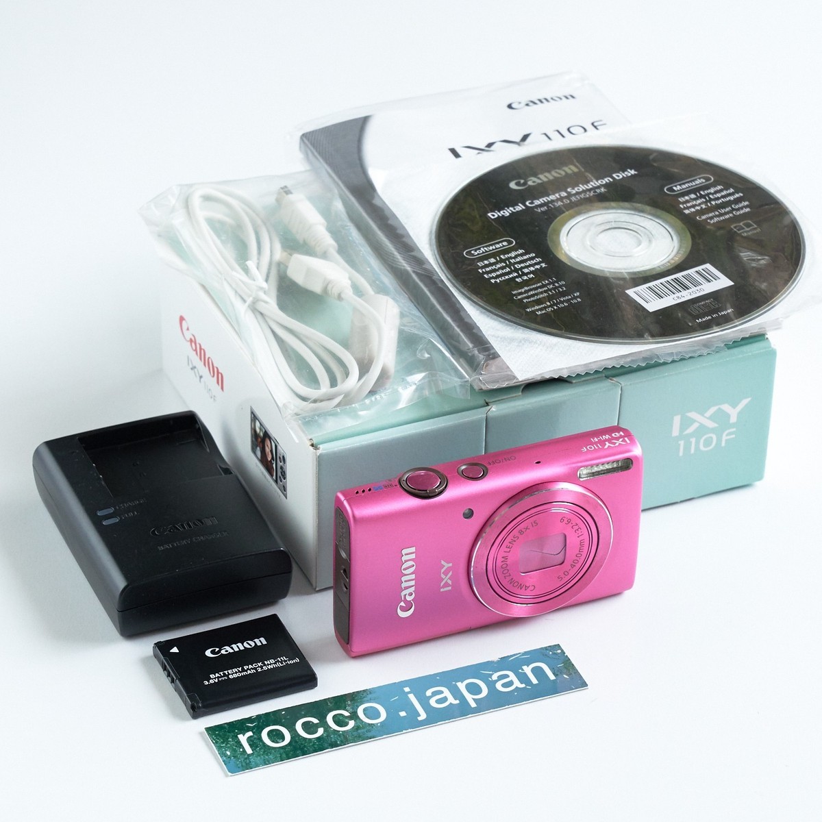 Canon IXY 110F Pink 16MP Digital Camera PowerShot ELPH 130 IXUS