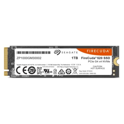 Seagate Firecuda 520 1TB PCIE M.2S 19mm Solid State Drive SSD