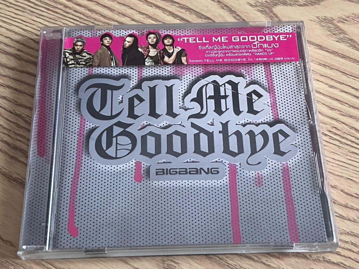 Bigbang Tell Me Goodbye Single Thailand Promo CD (GMM 2010s) K-Pop