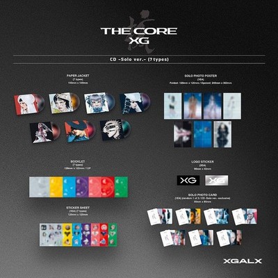 XG THE CORE-核 1st Full Album SOLO Ver/CD-R+Booklet+Poster+3