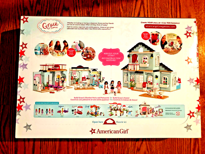 Mega Bloks 749 Pcs American Girl Grace 2in1 Buildable Home Party