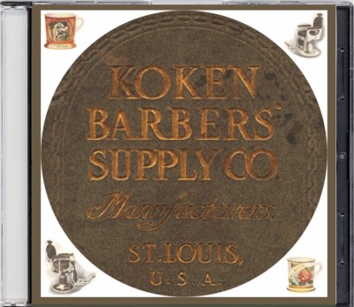 1908 Koken Barber's Supply Catalog on CD - Barber Chairs, Poles