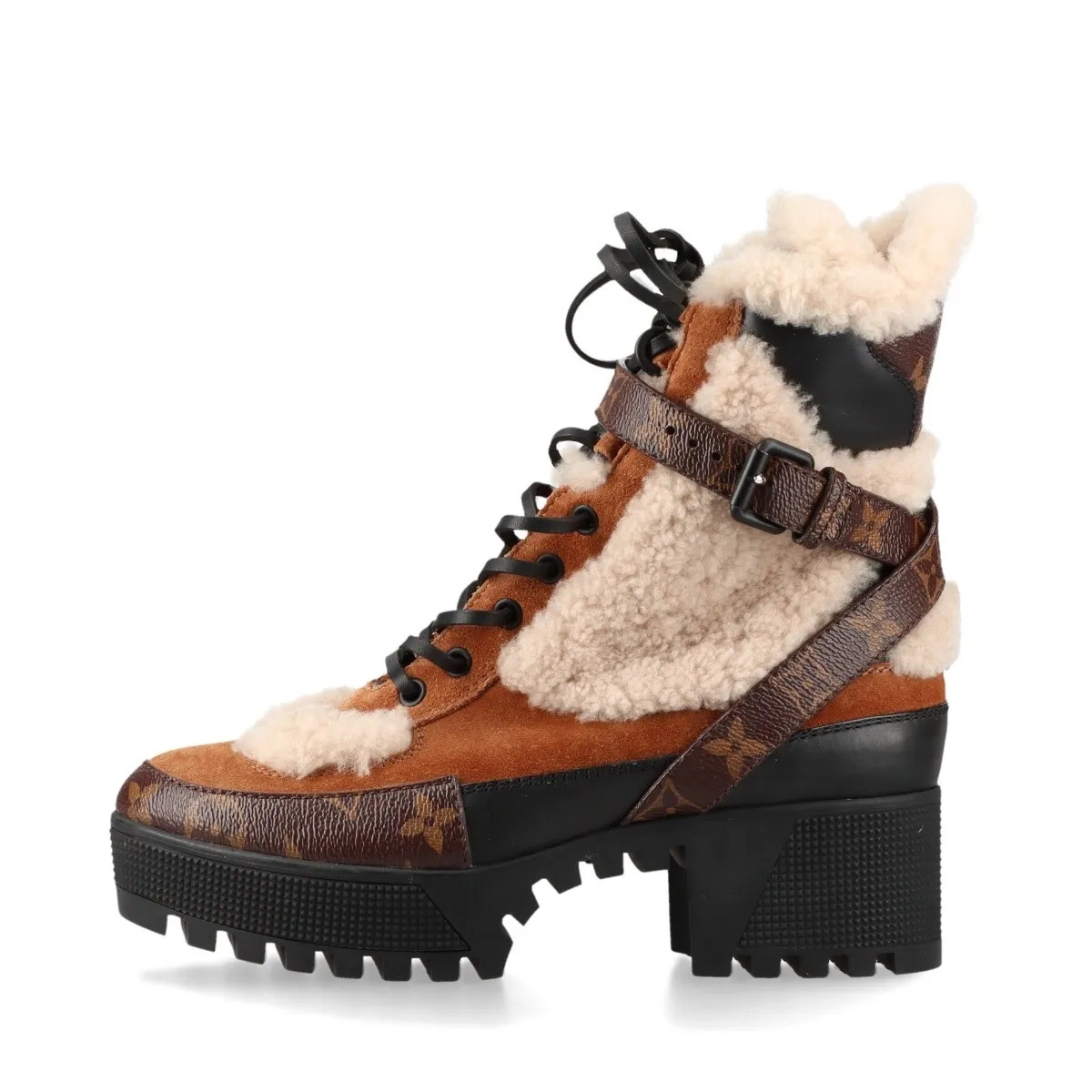 Louis Vuitton Laurier Line 19-year Suede Short Boots EU37 Ladies