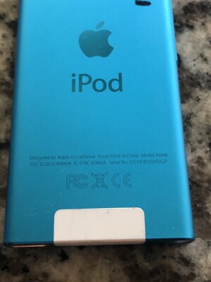 Apple iPod Nano 7th Generation 16gb MODEL A1446 BLUE | eBay
