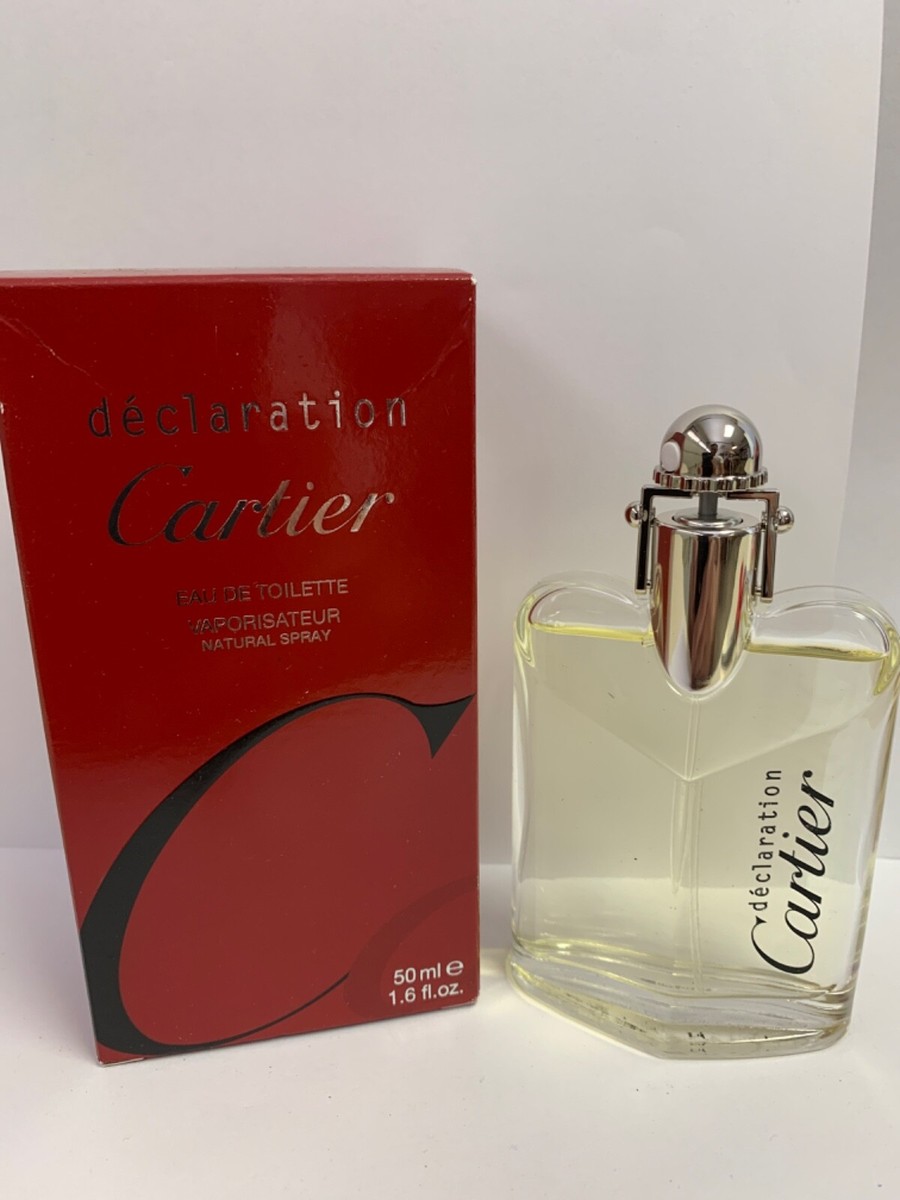 CARTIER DECLARATION Men 50ml Eau De Toilette Spray 1.6 Fl Oz