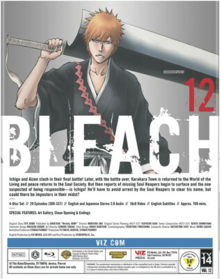 Bleach Set 12 BLURAY (Eps #309-337) | eBay