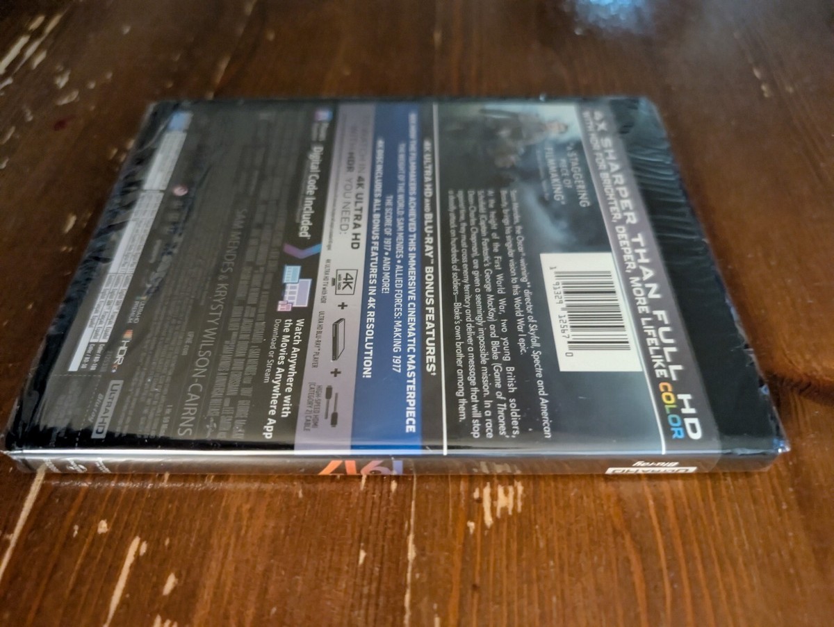 Brand NEW & SEALED!!! 1917 [4K Ultra HD + Blu-ray + Digital Code