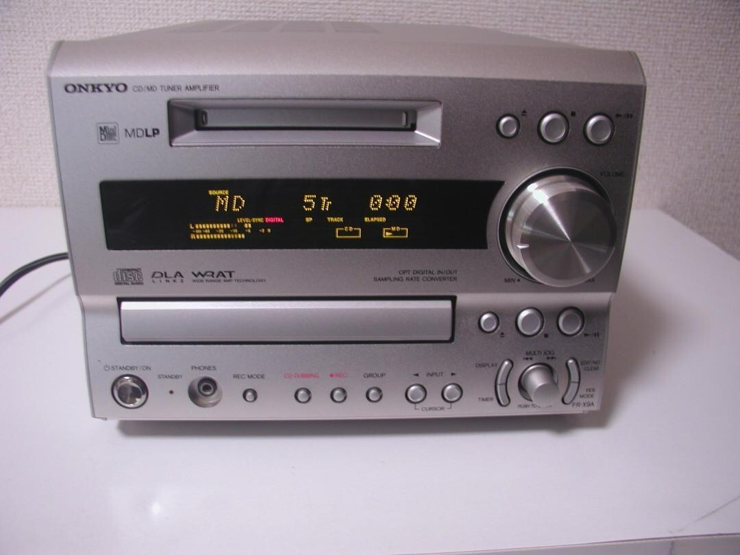Onkyo FR-N9X CD MD Recorder MiniDisc Deck with Remote Tested Japan
