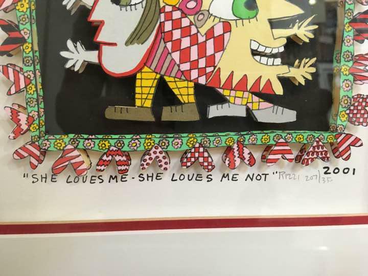 James Rizzi 2001 SHE LOVES ME-SHE LOVES ME NOT 3D | eBay