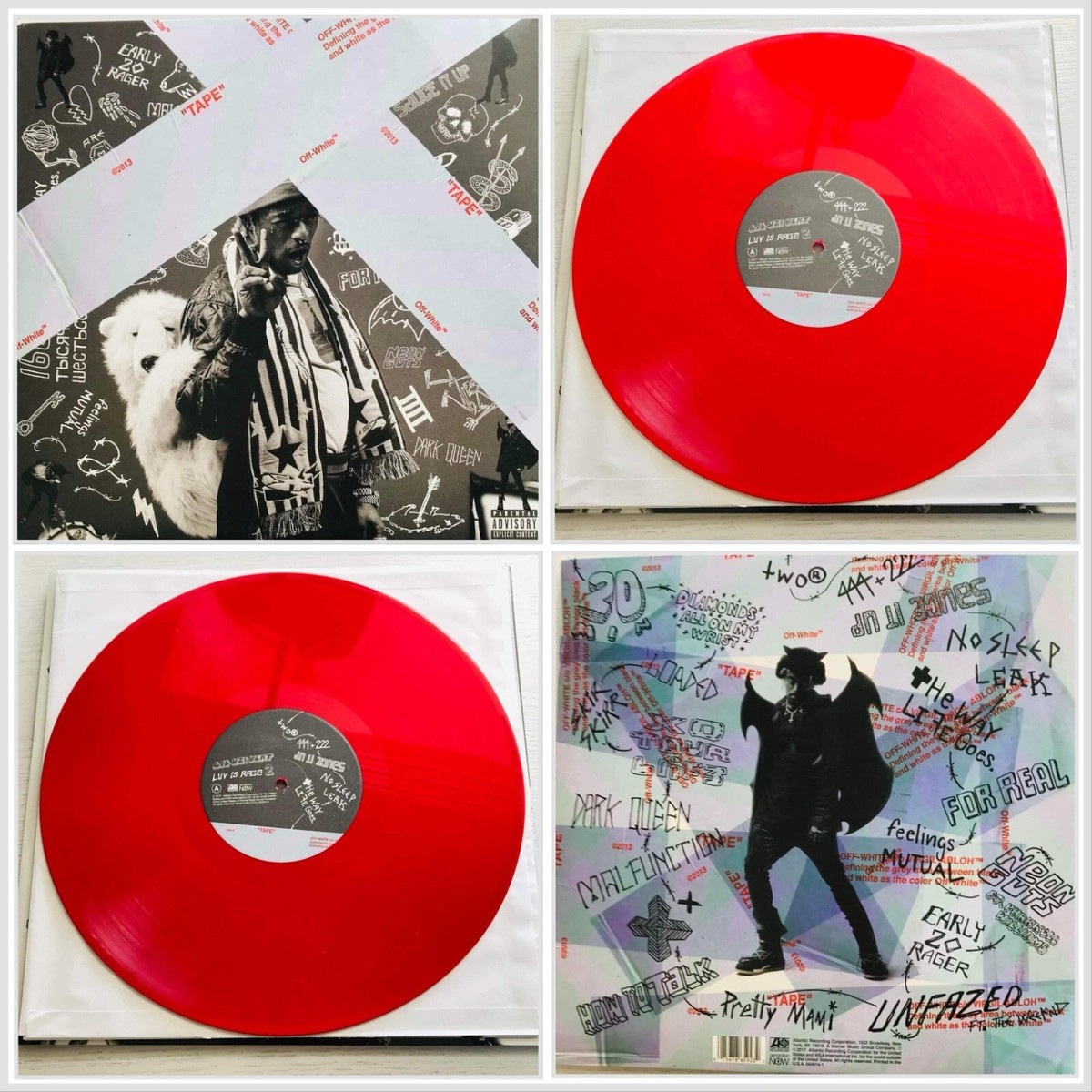 Lil Uzi Vert / Luv Is Rage 2 RED Vinyl 2018 US Limited 2LP The